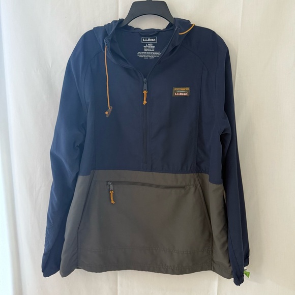 L.L. Bean Black Jacket with Orange Accents - Picture 1 of 6